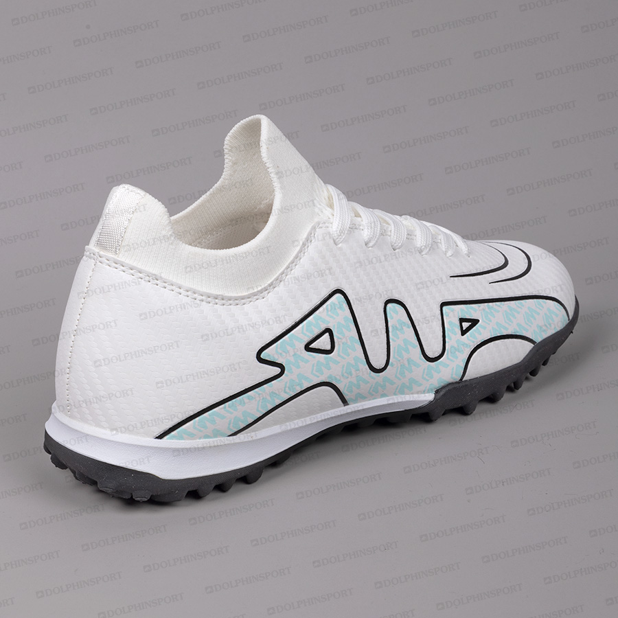 Бутсы футбольные KR-160 бело-бирюзовый