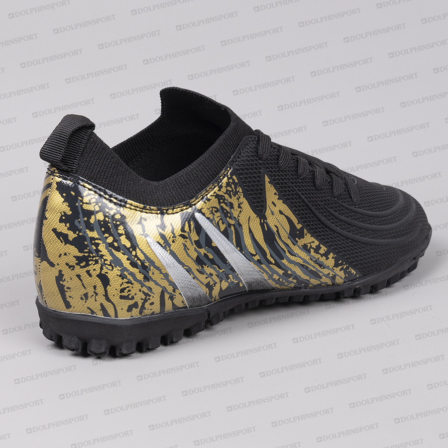 Бутсы футбольные KR-201 черно-золотистые