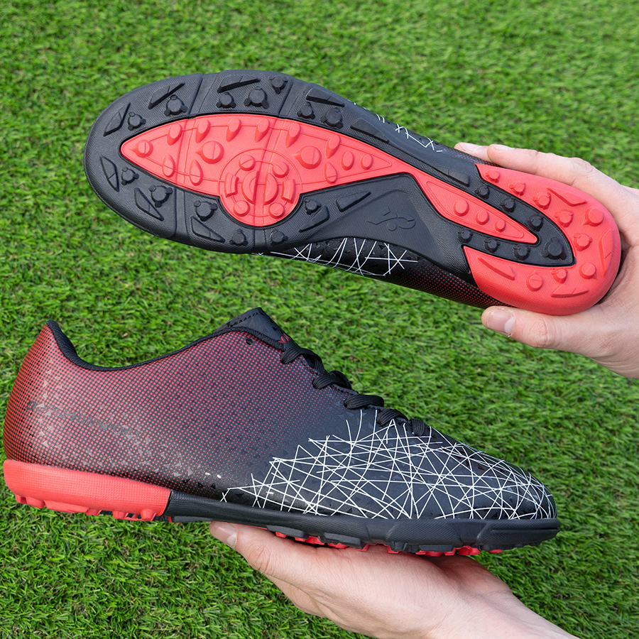 Бутсы футбольные KR-061 черно-красные