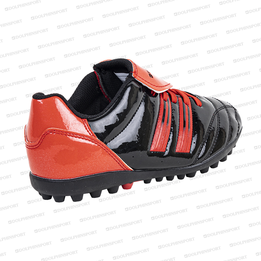 Бутсы футбольные KR-058 черно-красные