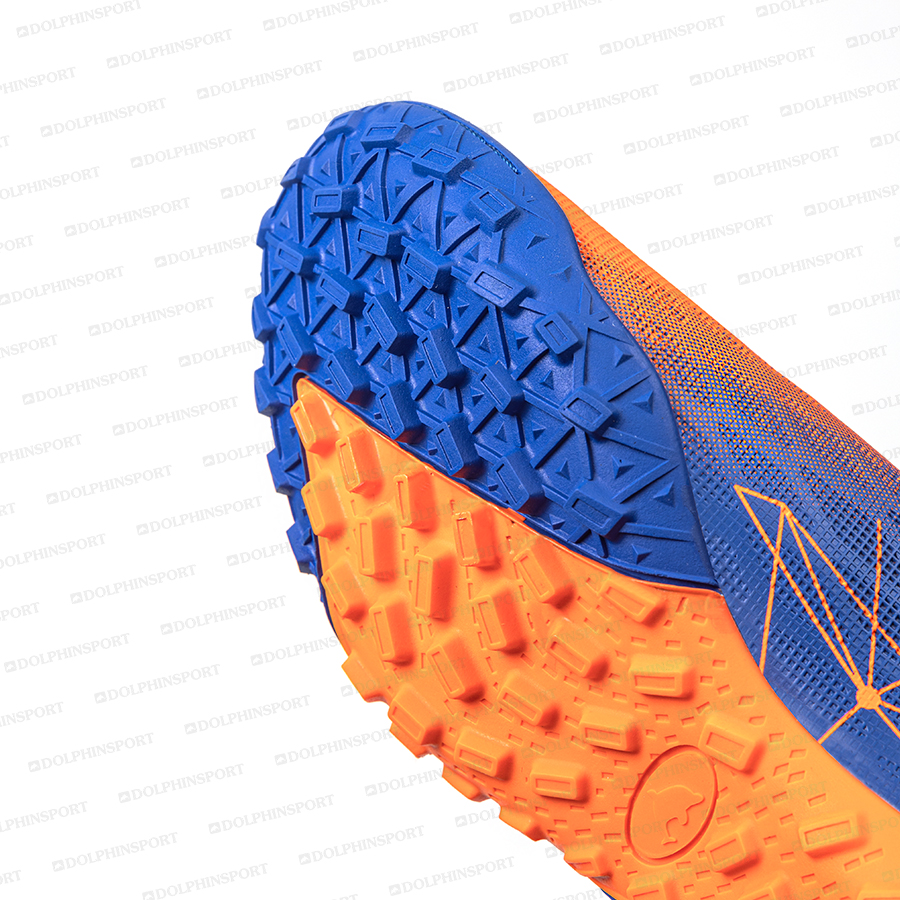 Бутсы футбольные KR-197 сине-оранжевые