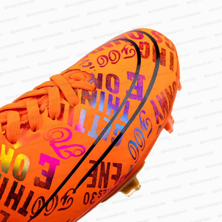 Бутсы футбольные KR-179/2 черный-оранжевый