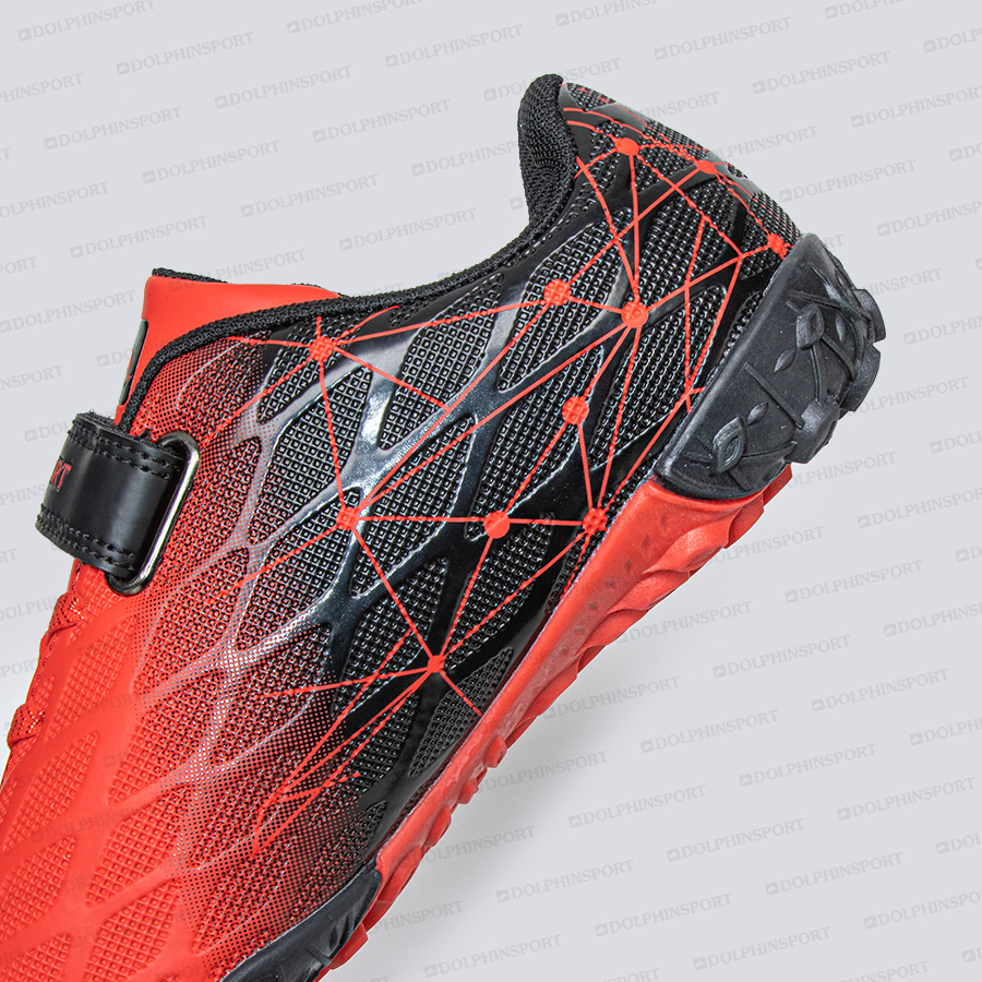 Бутсы футбольные KR-197 черно-красные