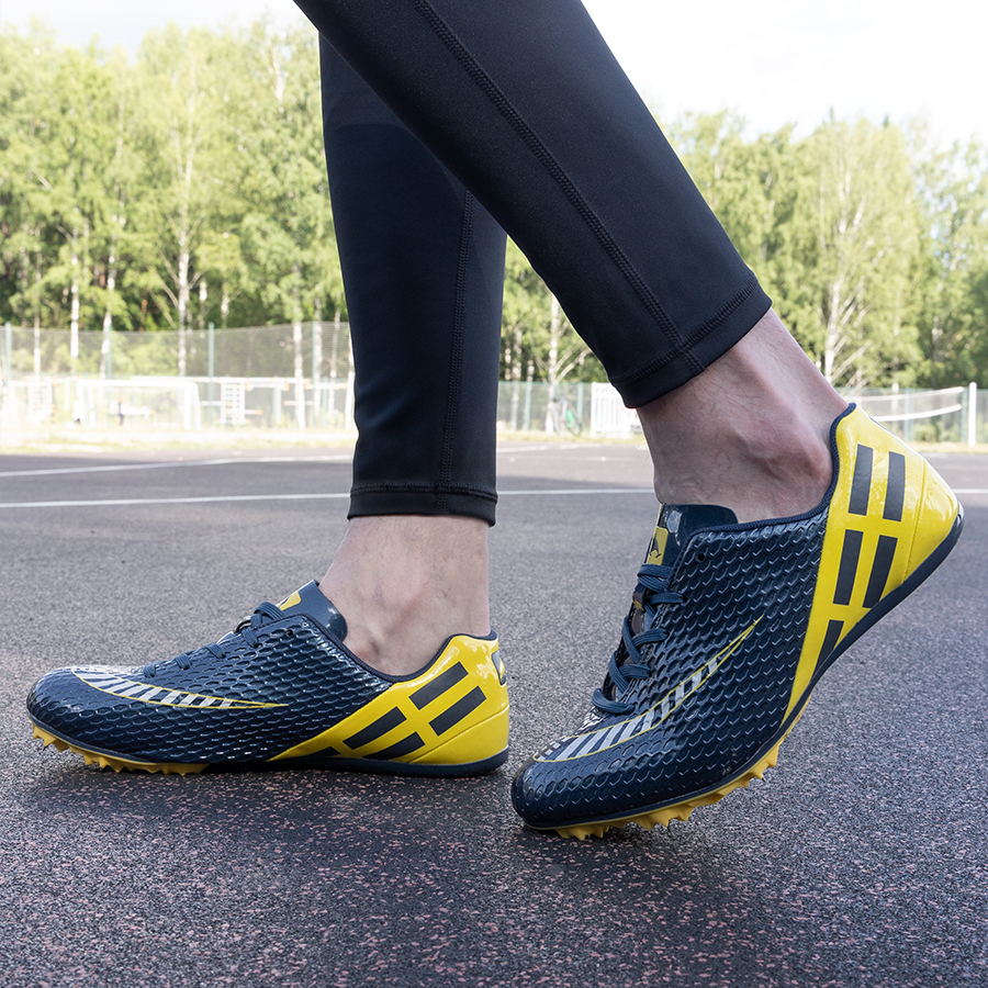 Шиповки KR-077 сине-желтые