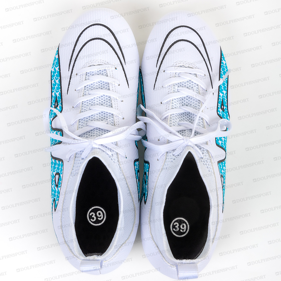 Бутсы футбольные KR-154 бело-синий