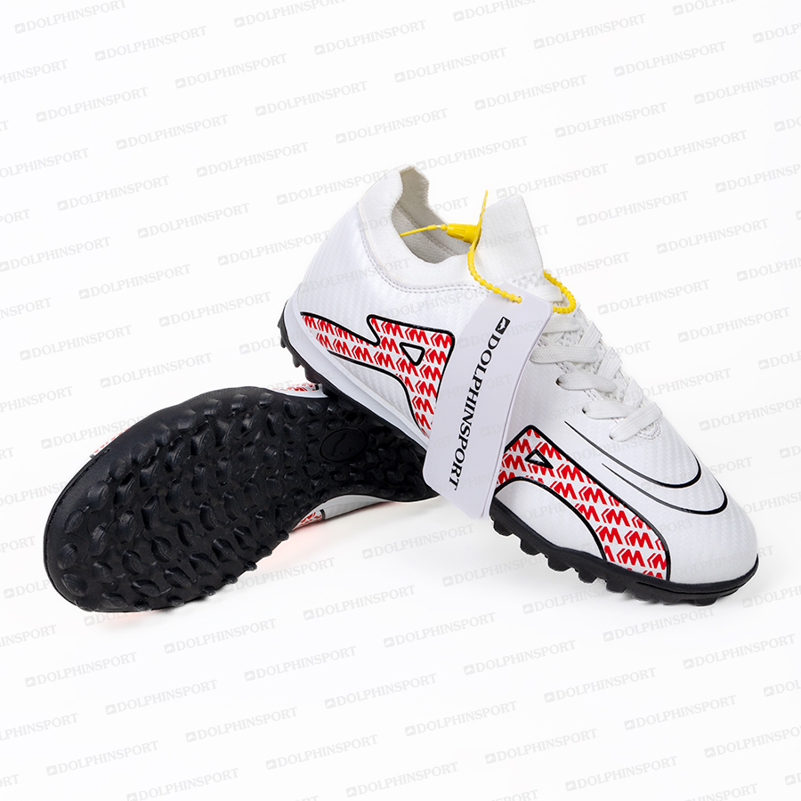 Бутсы футбольные KR-160 бело-красный