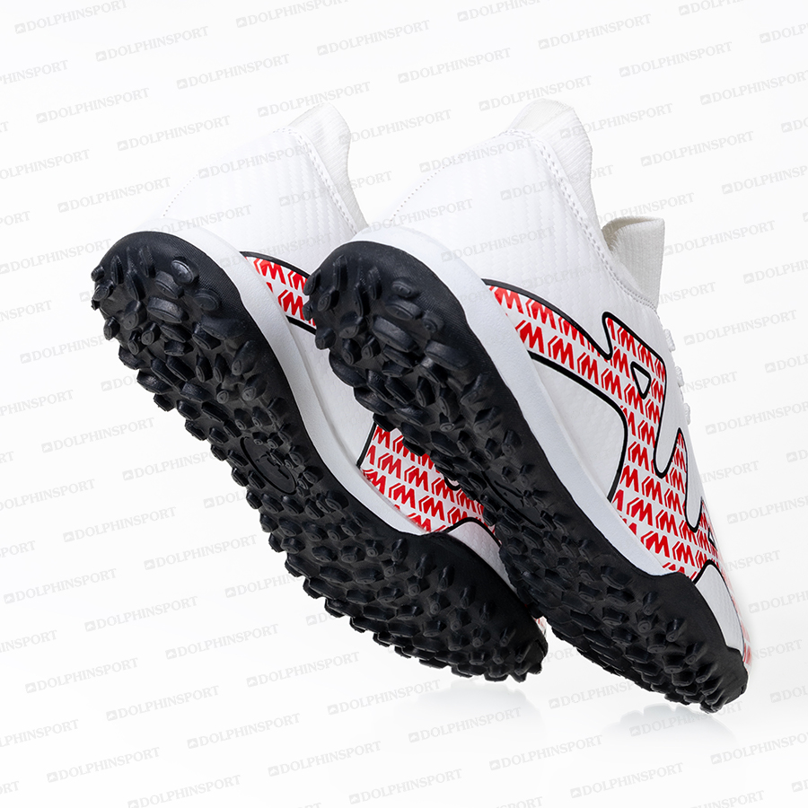 Бутсы футбольные KR-160 бело-красный