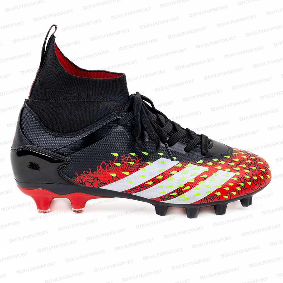 Бутсы футбольные KR-180/2 черно-красные