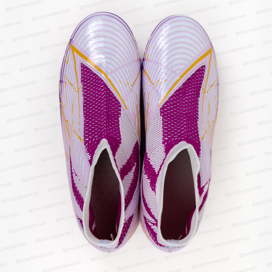 Бутсы футбольные KR-188 бело-фиолетовый