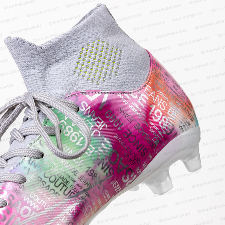 Бутсы футбольные KR-178/2 розовый-голубой