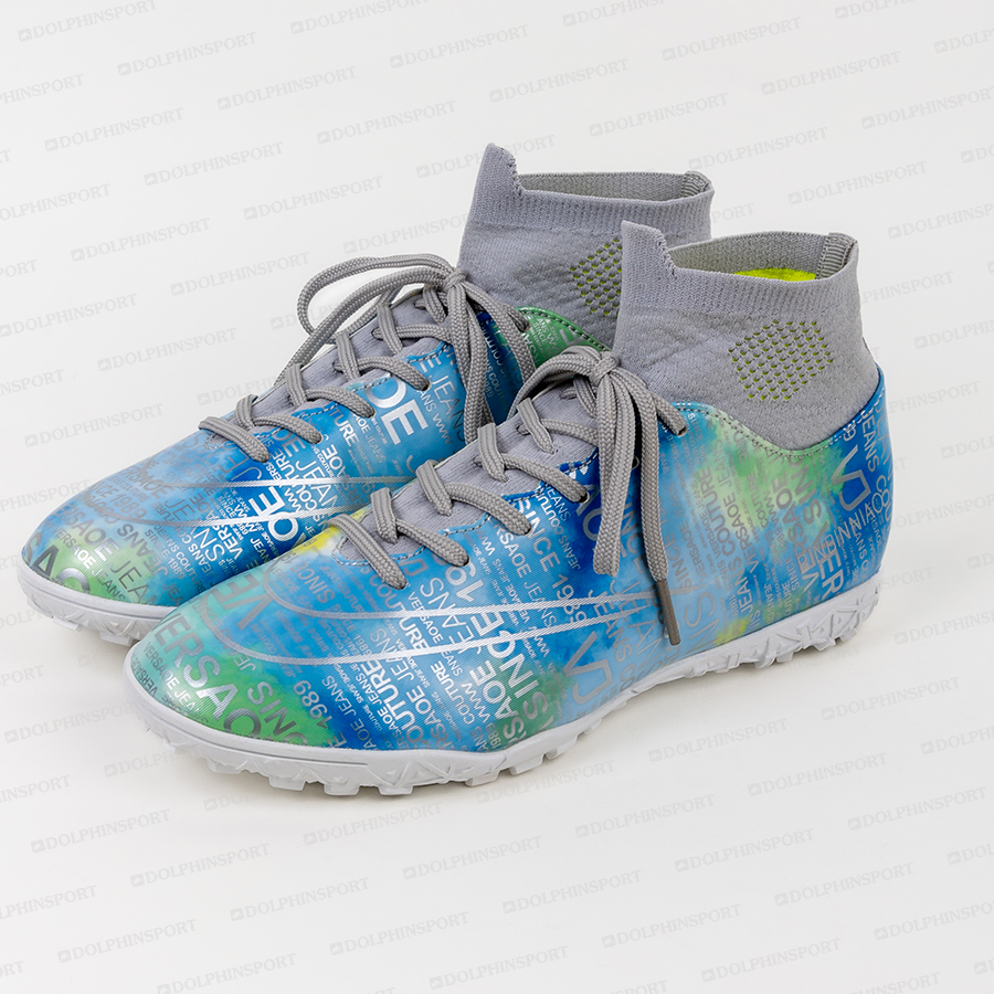 Бутсы футбольные KR-178 бело-голубой