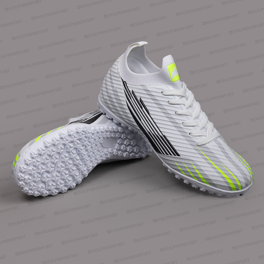 Бутсы футбольные KR-200 бело-зеленые