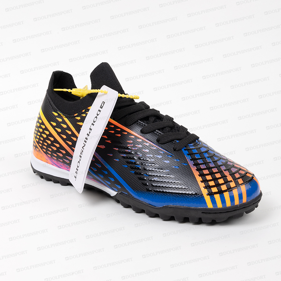 Бутсы футбольные KR-157 черно-оранжевый