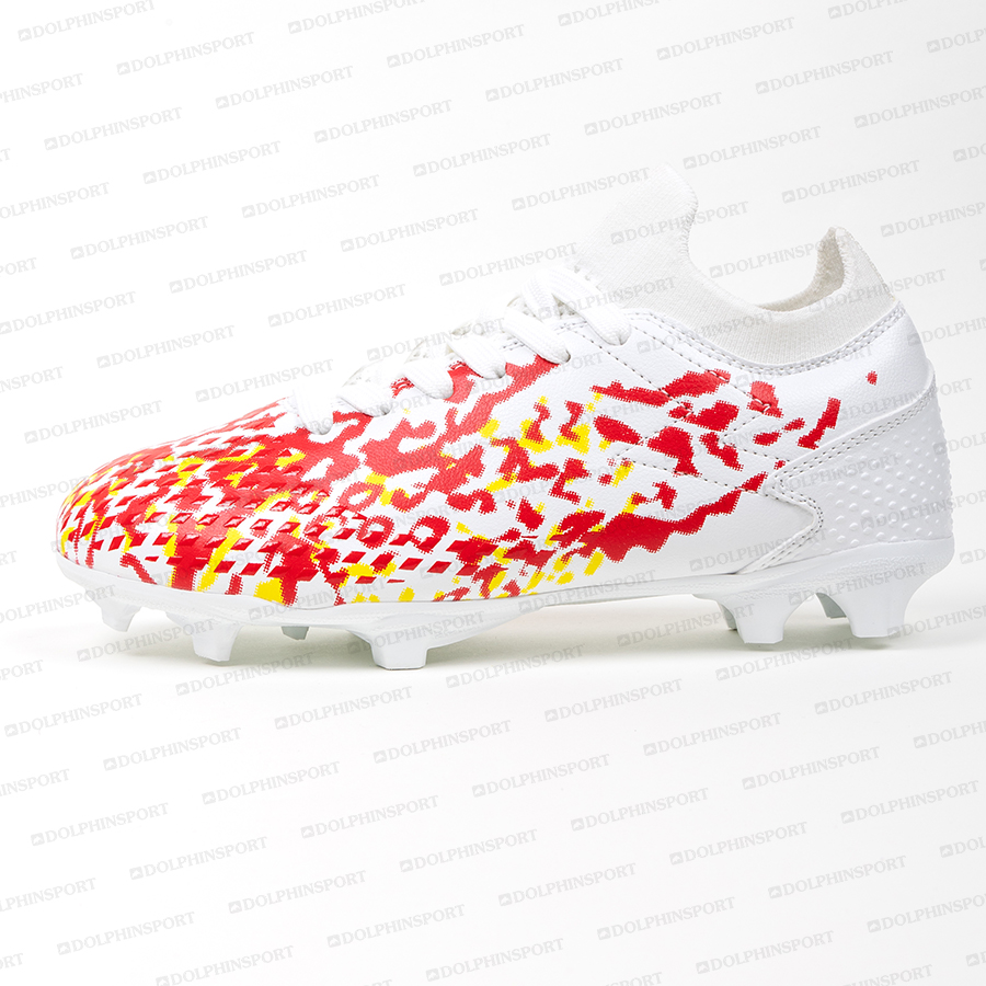 Бутсы футбольные KR-130 белый-черный