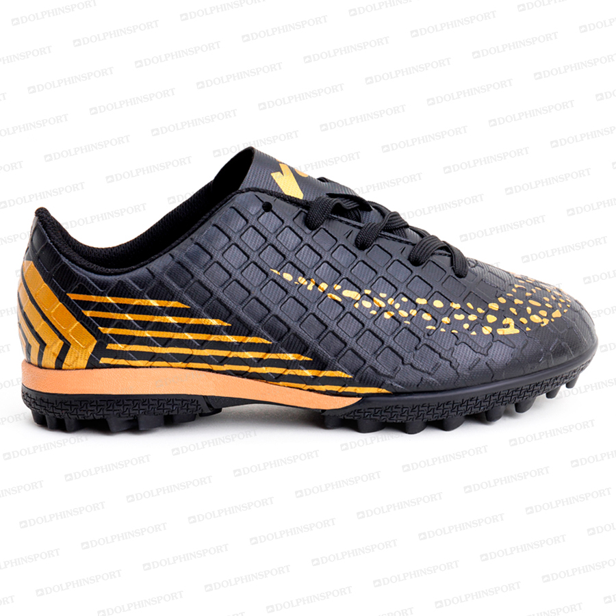 Бутсы футбольные KR-072 черно-золотые