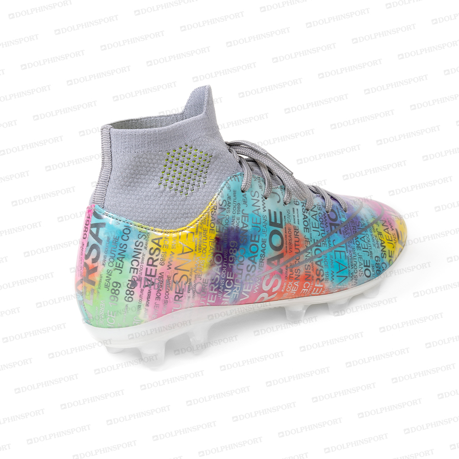 Бутсы футбольные KR-178/2 розовый-голубой