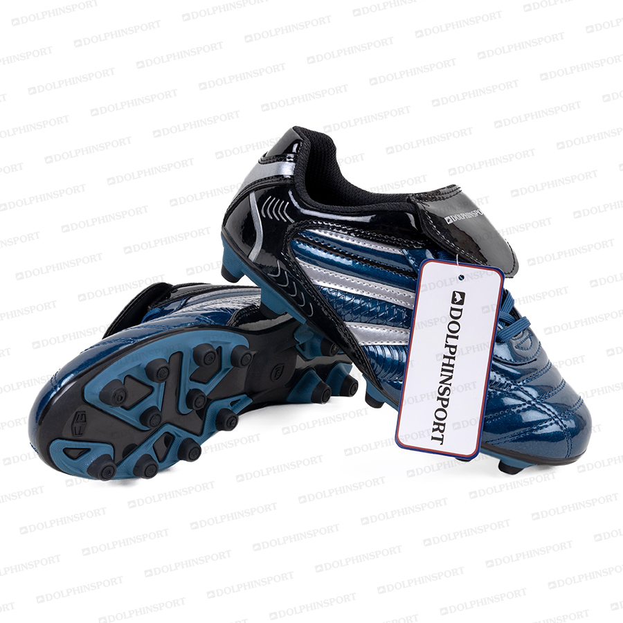 Бутсы футбольные KR-064 черно-синие