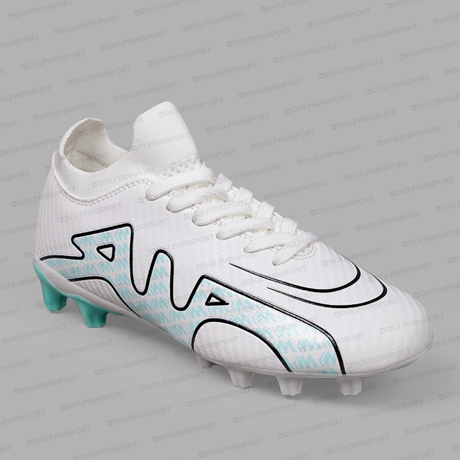 Бутсы футбольные KR-154 бело-бирюзовый