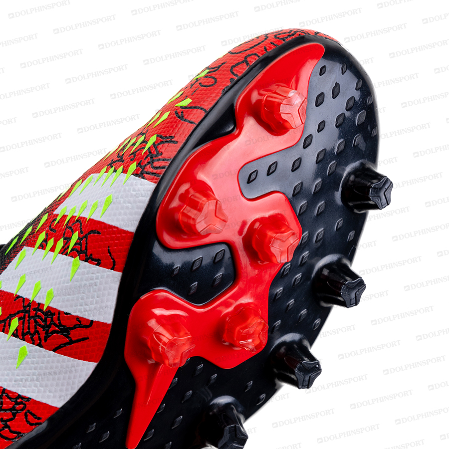 Бутсы футбольные KR-180/2 черно-красные