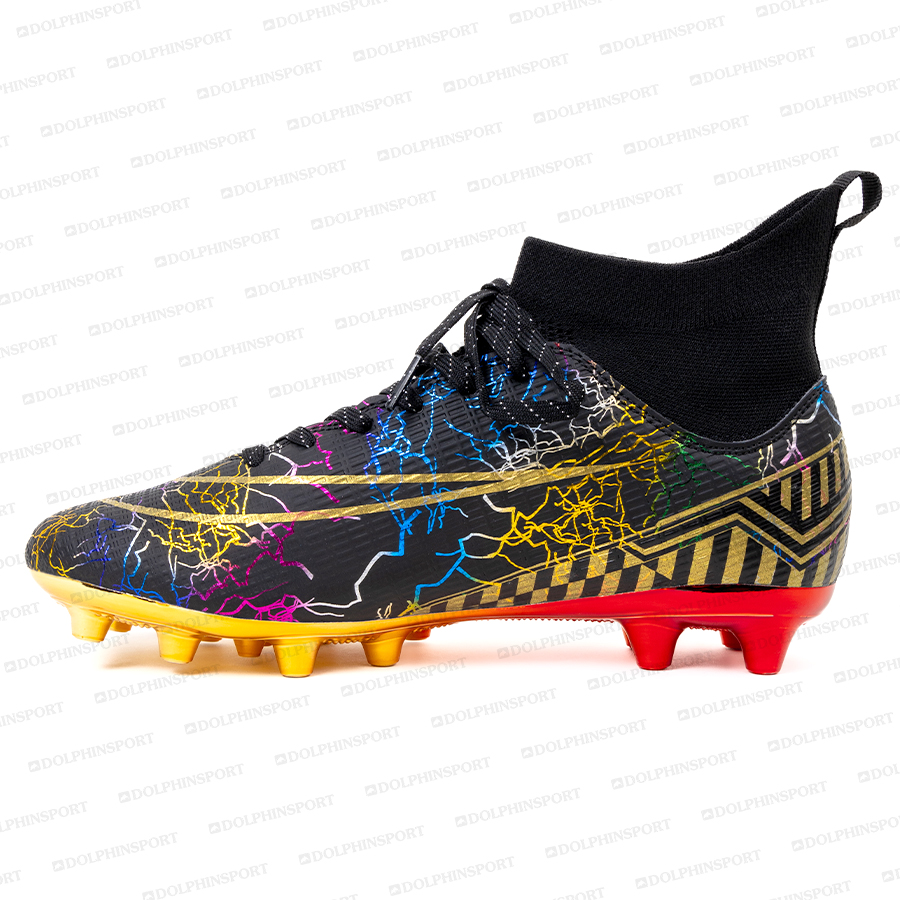 Бутсы футбольные KR-133 черный с золотом