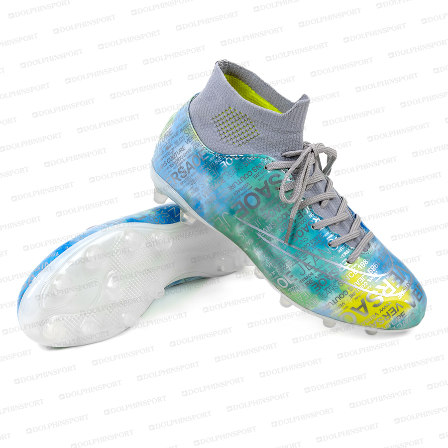 Бутсы футбольные KR-178/2 бело-голубой