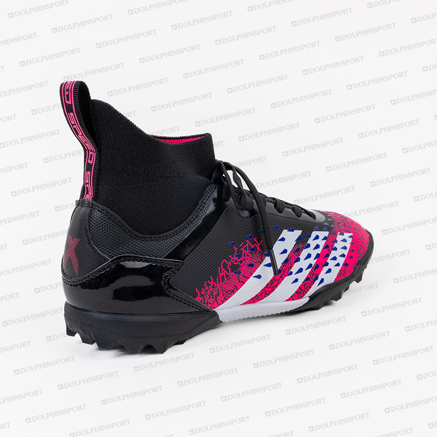 Бутсы футбольные KR-180 черно-розовый