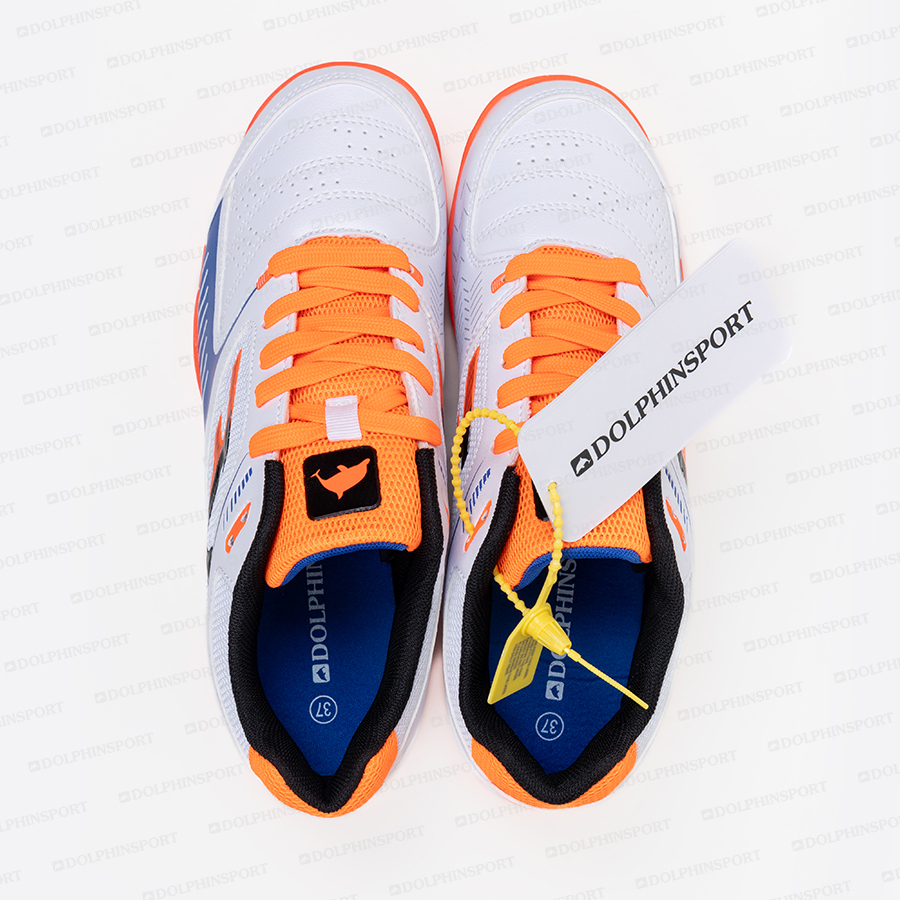 Бутсы футбольные KR-184 бело-оранжевый