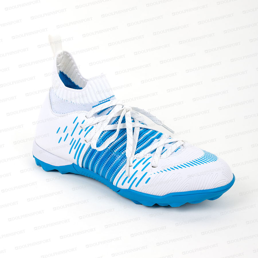 Бутсы футбольные KR-177 бело-голубой