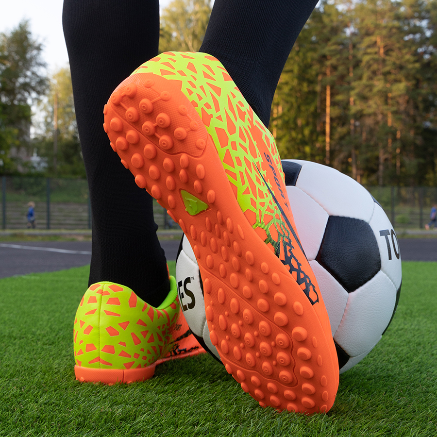 Бутсы футбольные KR-120 оранжевые