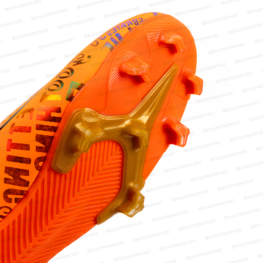 Бутсы футбольные KR-179/2 черный-оранжевый