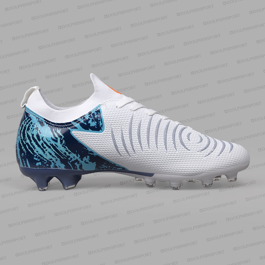 Бутсы футбольные KR-208 бело-синие