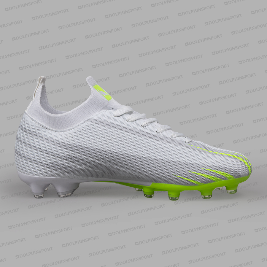 Бутсы футбольные KR-207 бело-зеленые