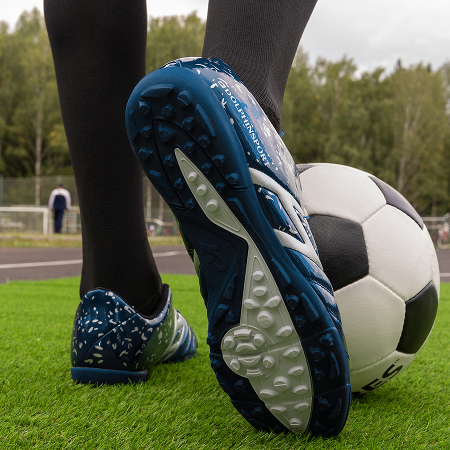 Бутсы футбольные KR-063 темно-синие