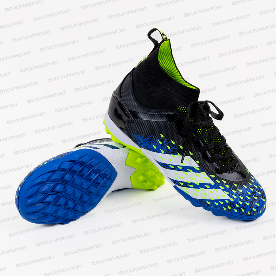 Бутсы футбольные KR-180 сине-зеленый