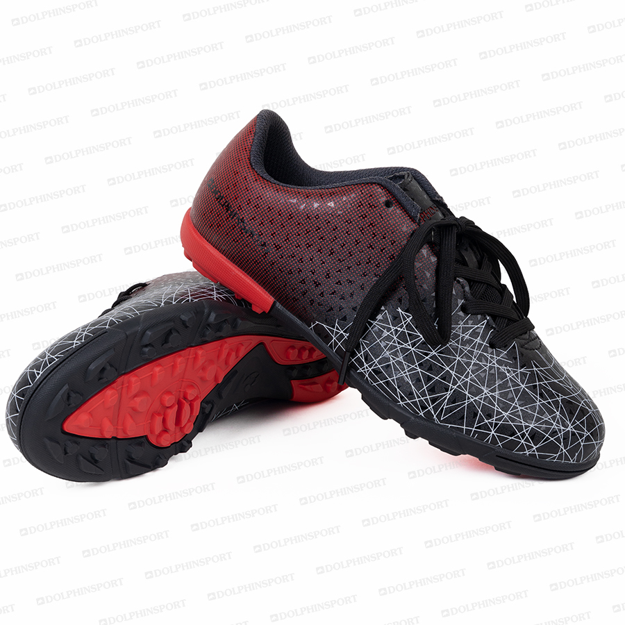 Бутсы футбольные KR-061 черно-красные