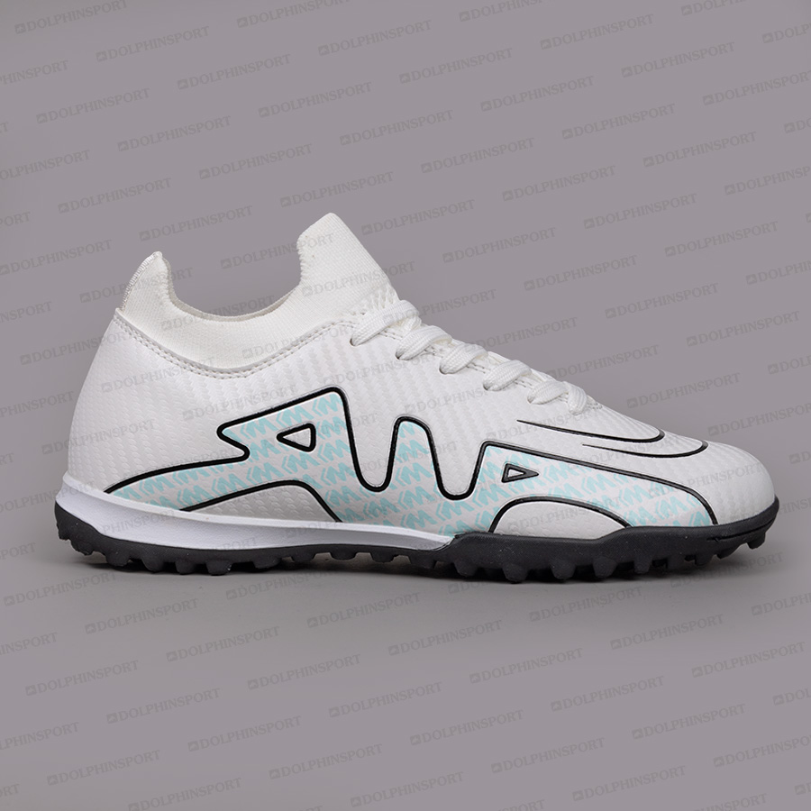 Бутсы футбольные KR-160 бело-бирюзовый