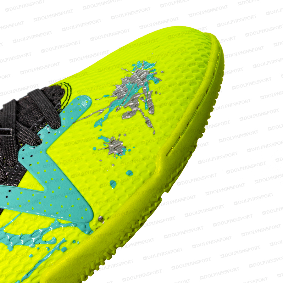 Бутсы футбольные KR-193/2 черно-салатовые