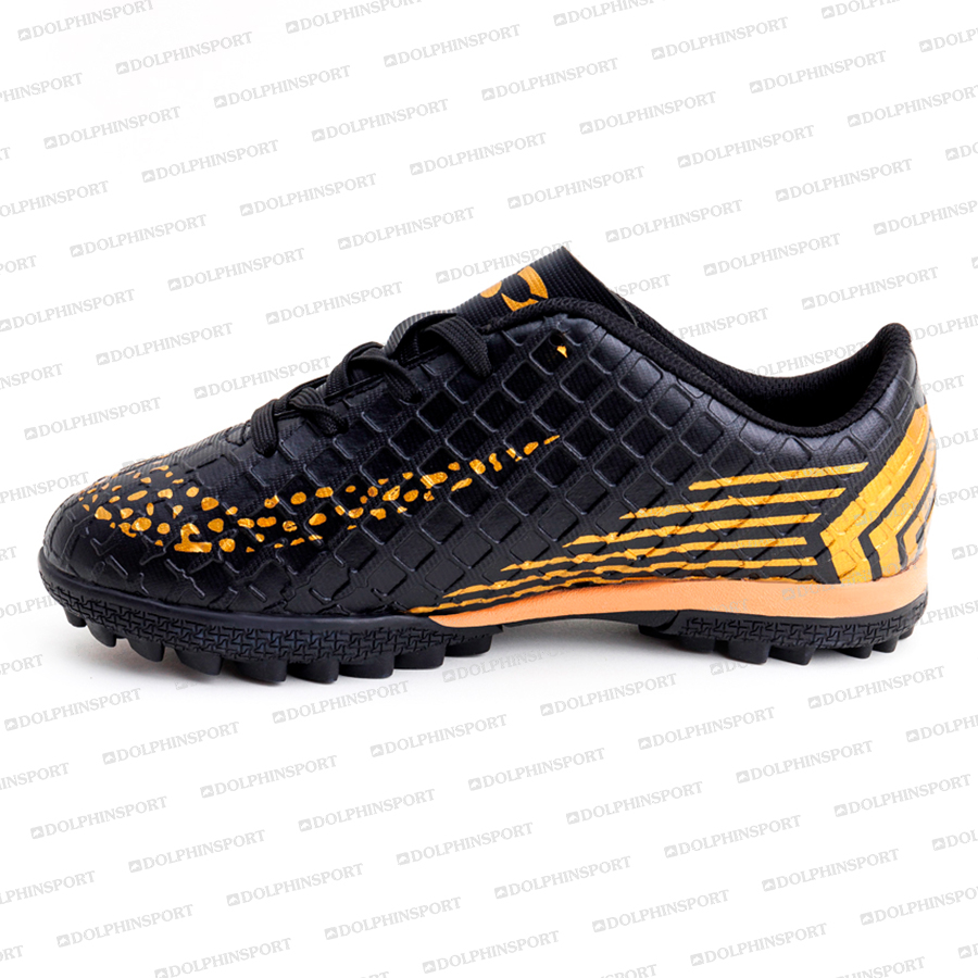 Бутсы футбольные KR-072 черно-золотые