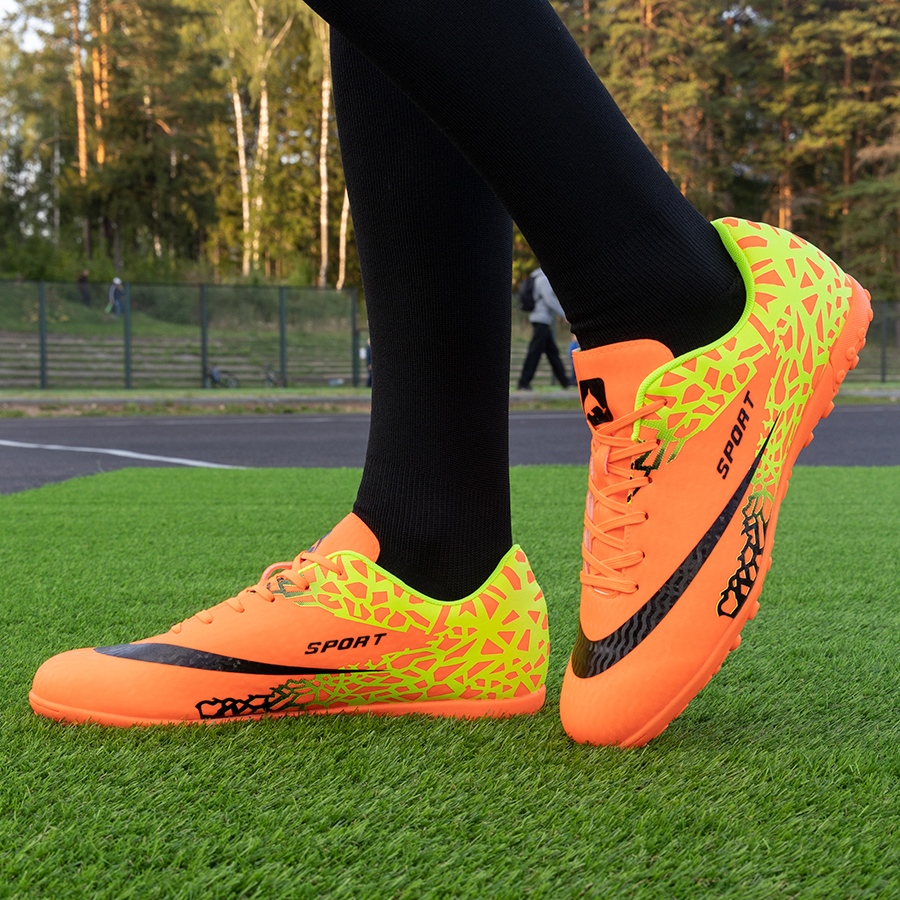 Бутсы футбольные KR-120 оранжевые