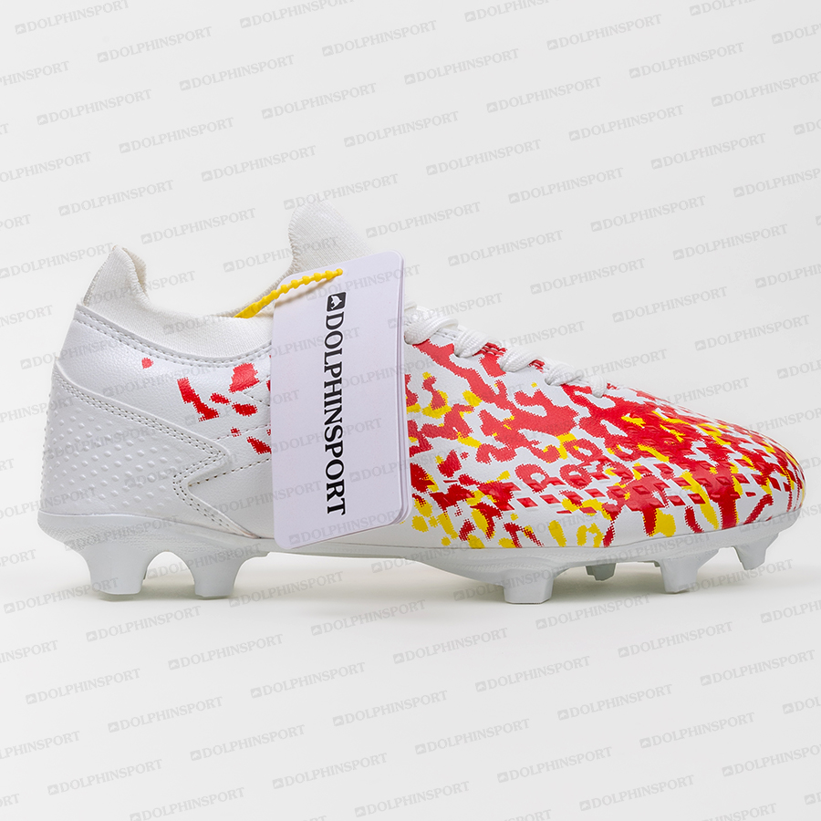 Бутсы футбольные KR-130 бело-красный