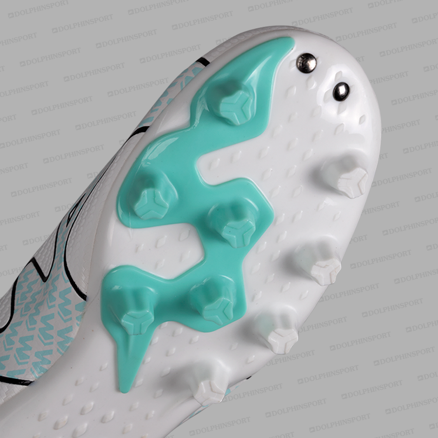 Бутсы футбольные KR-154 бело-бирюзовый