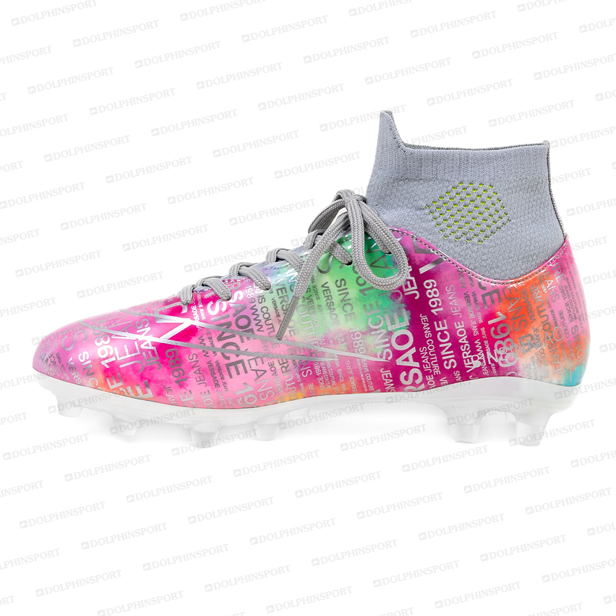 Бутсы футбольные KR-178/2 бело-розовый