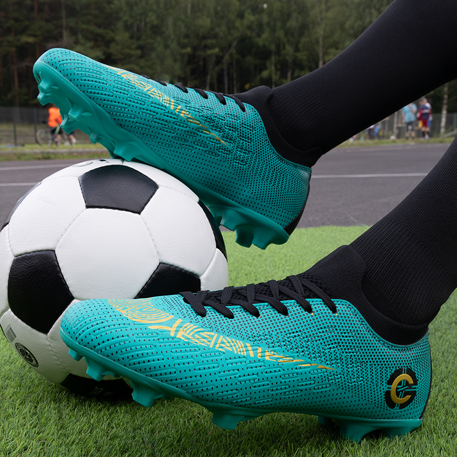 Бутсы футбольные KR-095 бирюзовые