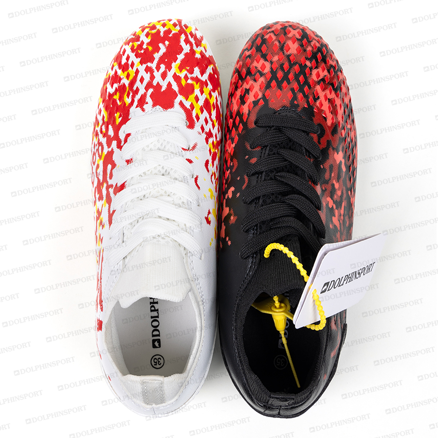 Бутсы футбольные KR-130 белый-черный