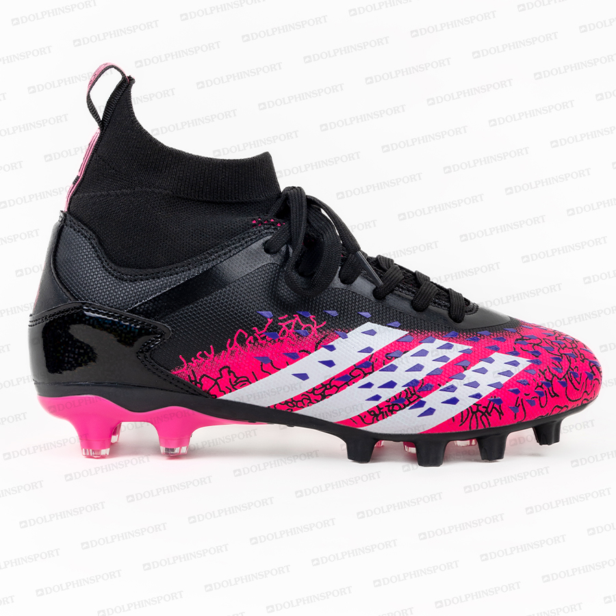 Бутсы футбольные KR-180/2 черно-розовые