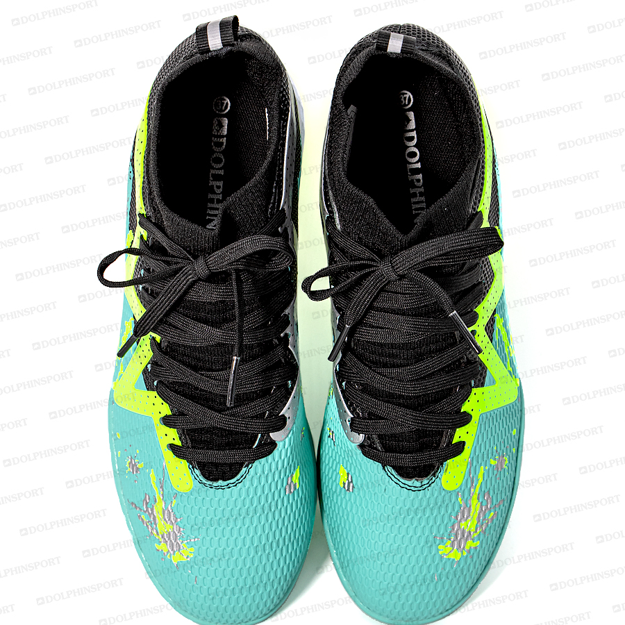 Бутсы футбольные KR-193/2 черно-бирюзовые