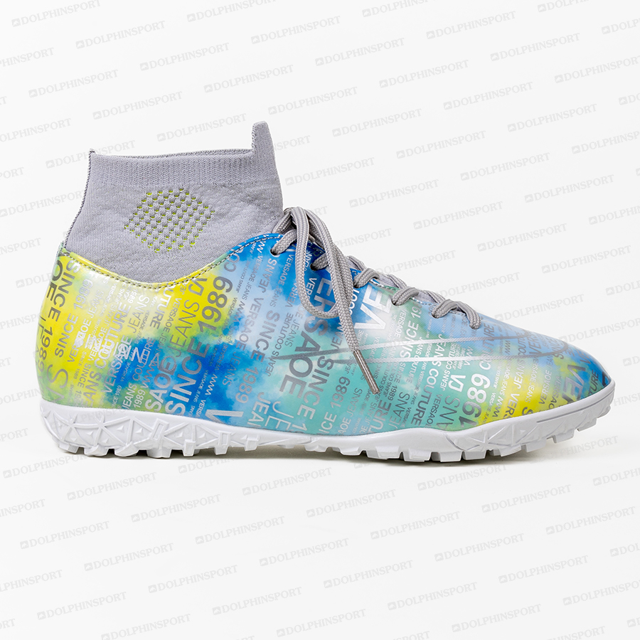 Бутсы футбольные KR-178 розовый-голубой