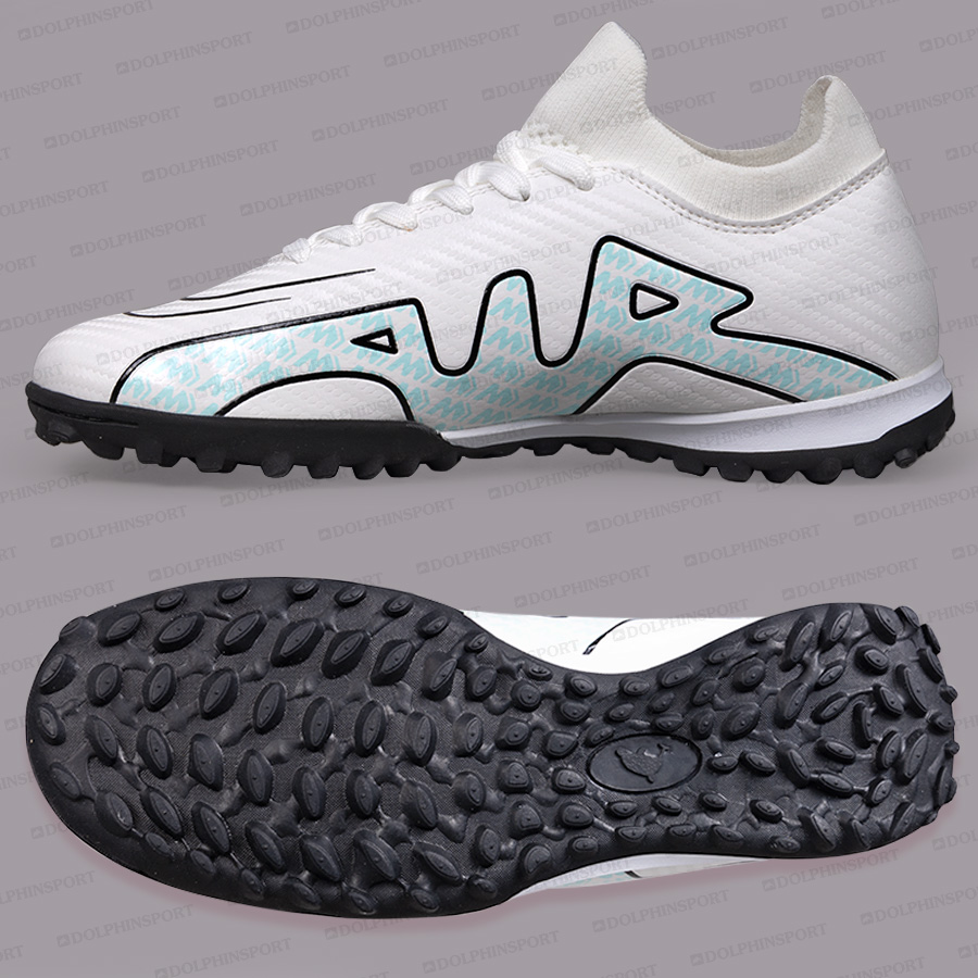 Бутсы футбольные KR-160 бело-бирюзовый