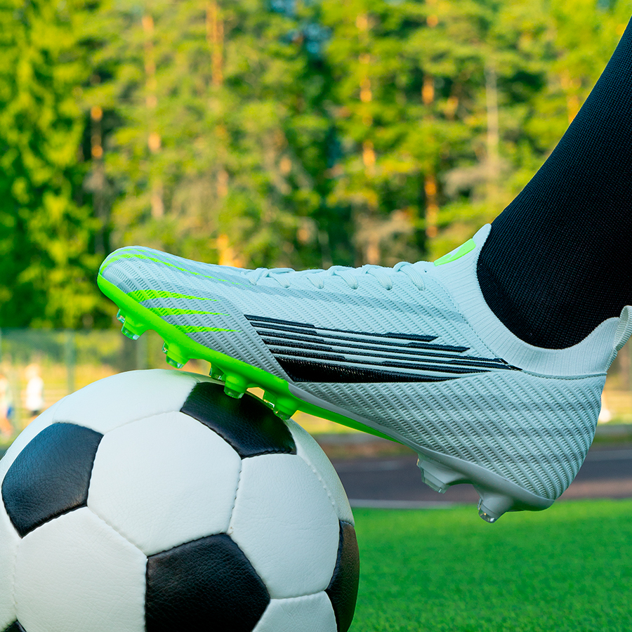 Бутсы футбольные KR-207 бело-зеленые