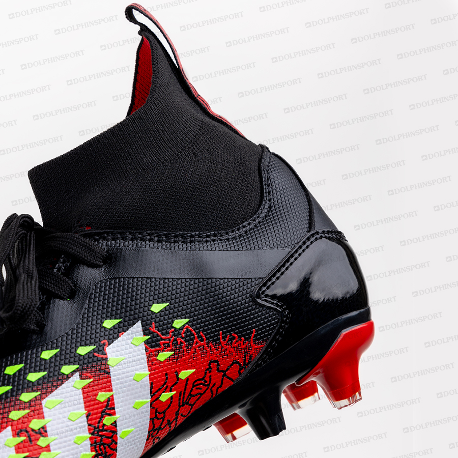 Бутсы футбольные KR-180/2 черно-красные